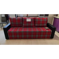 Sofa - lova ART NV3 XL Lobox 7 + juoda eko oda 